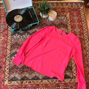 J crew hot pink shirt